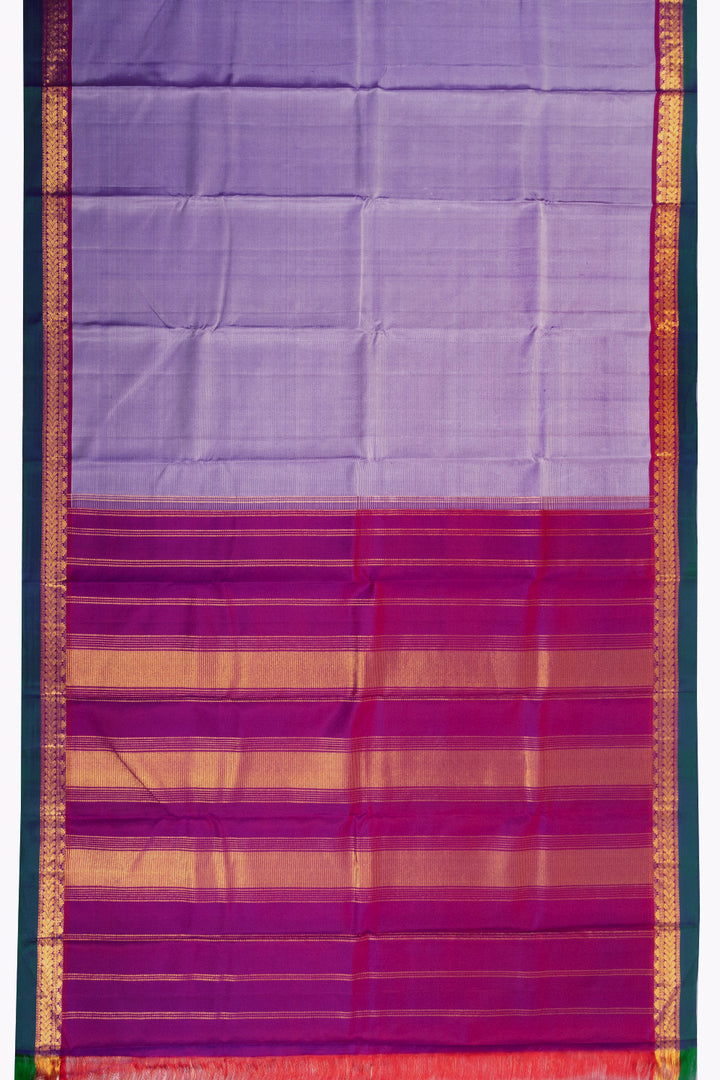 Violet Handloom Kanchipuram Pure Silk Saree 10072819