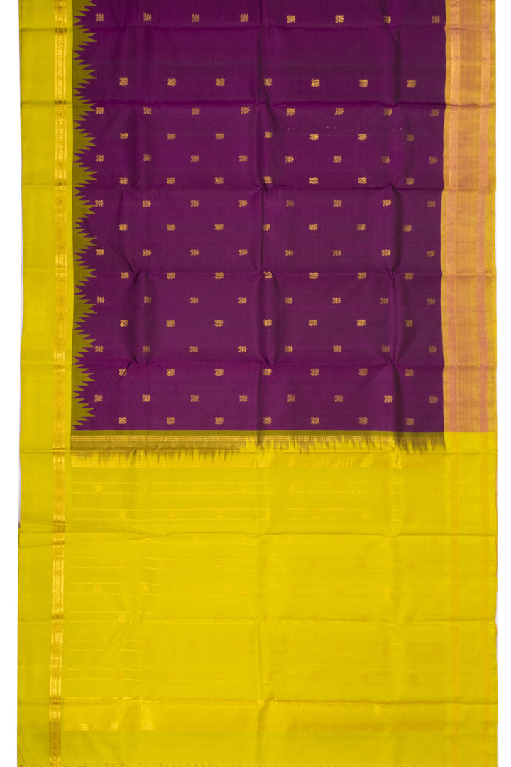 Purple Light Weight Kanjivaram Pure Silk Saree 10073819