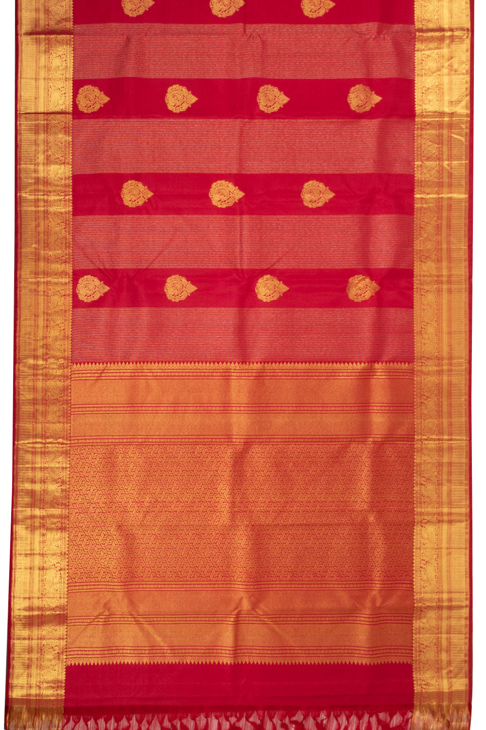 Maroon Handloom Kanjivaram Pure Silk Saree 10073820