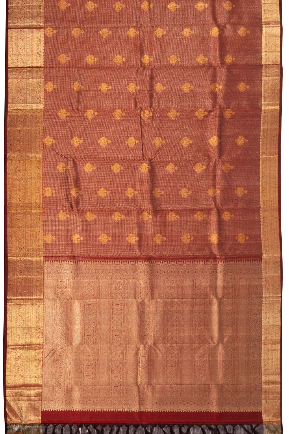 Maroon Handloom Kanjivaram Pure Silk Saree 10073821