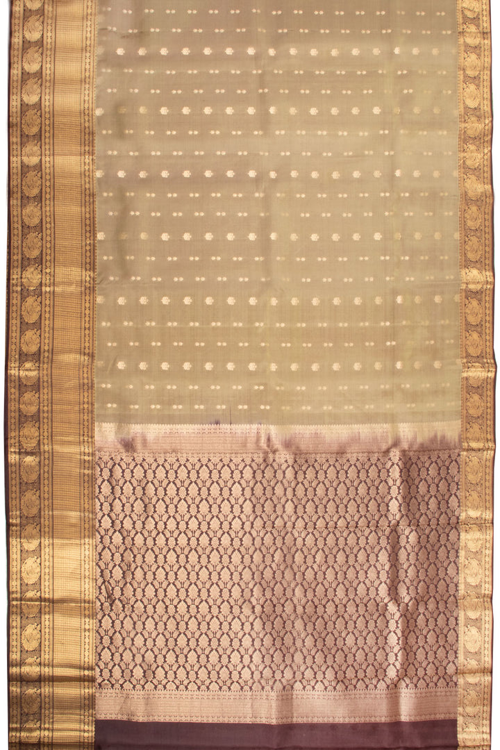 Brown Pure Silk Kanjivaram Saree 