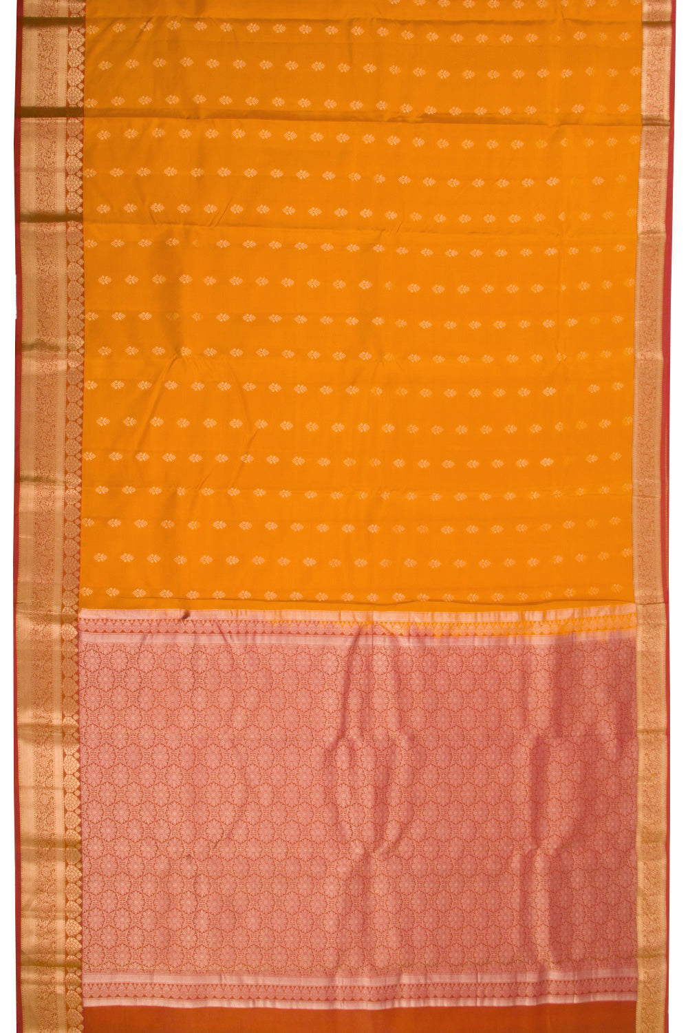 Yellow Handloom Kanchipuram Pure Silk Saree 10072823