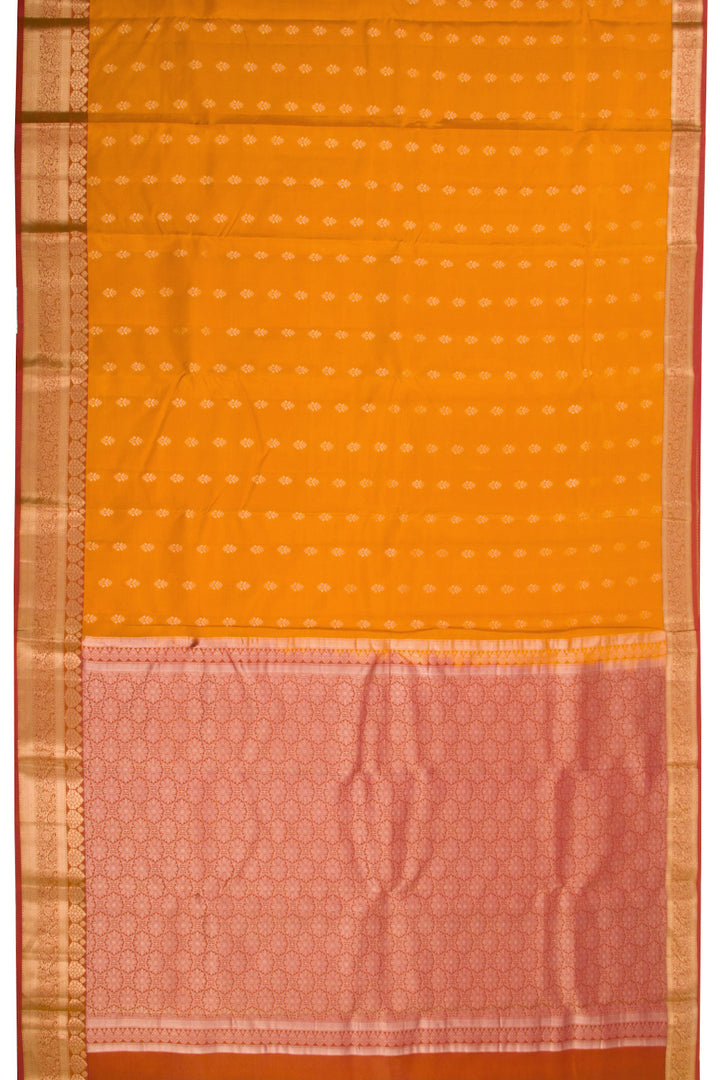 Yellow Handloom Kanchipuram Pure Silk Saree 10072823