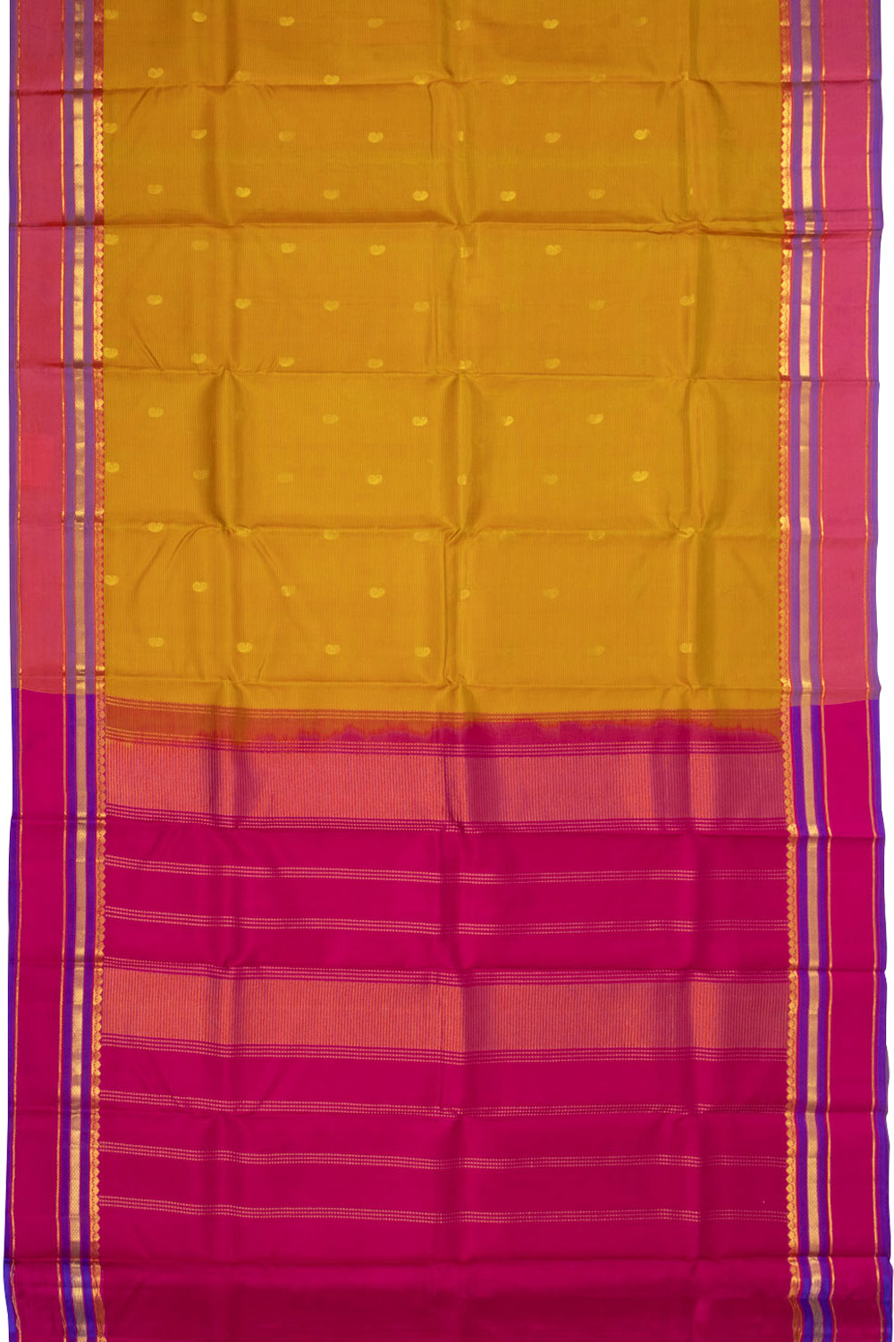 Yellow Light Weight Kanjivaram Pure Silk Saree 10073785