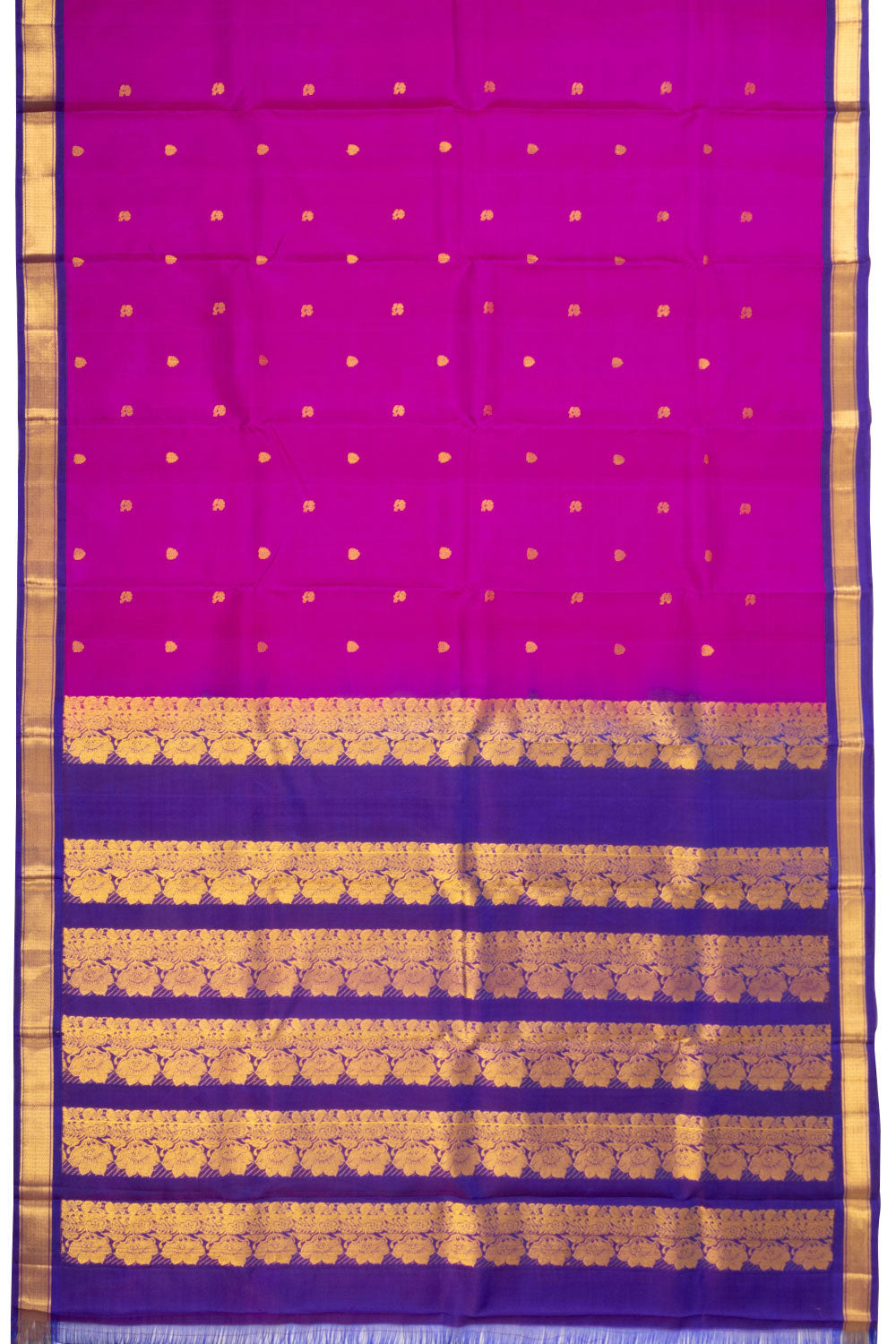 Purple Light Weight Kanjivaram Pure Silk Saree 10073794