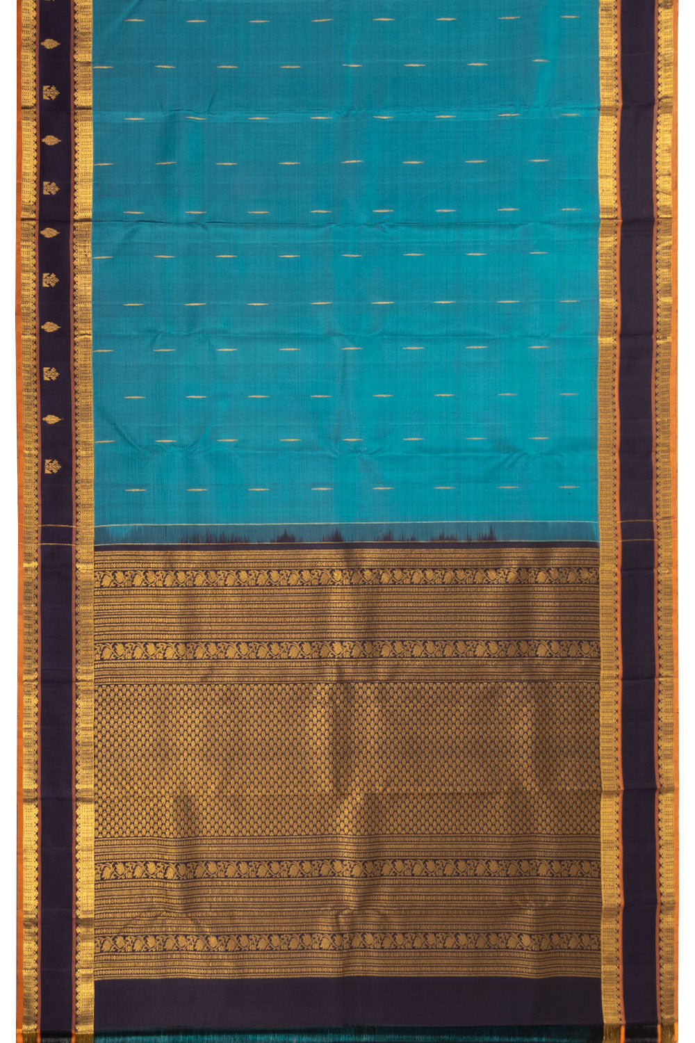 Blue Light Weight Kanjivaram Pure Silk Saree 10073807