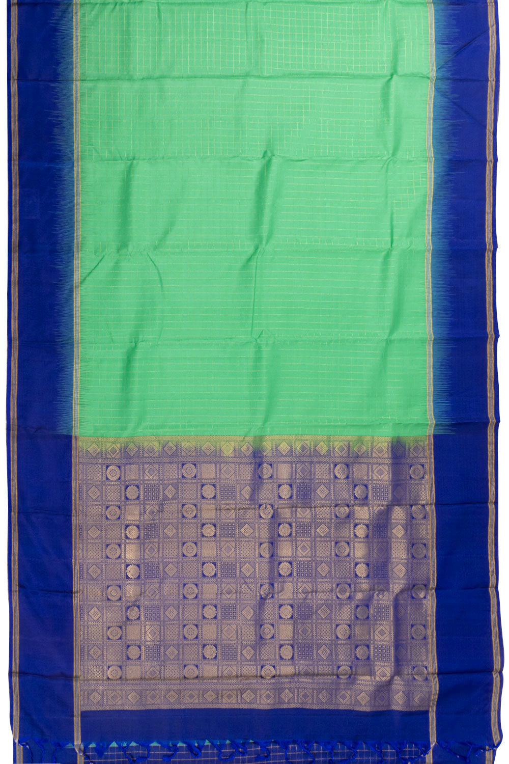 Green Handloom Kanjivaram Silk Saree 10070713