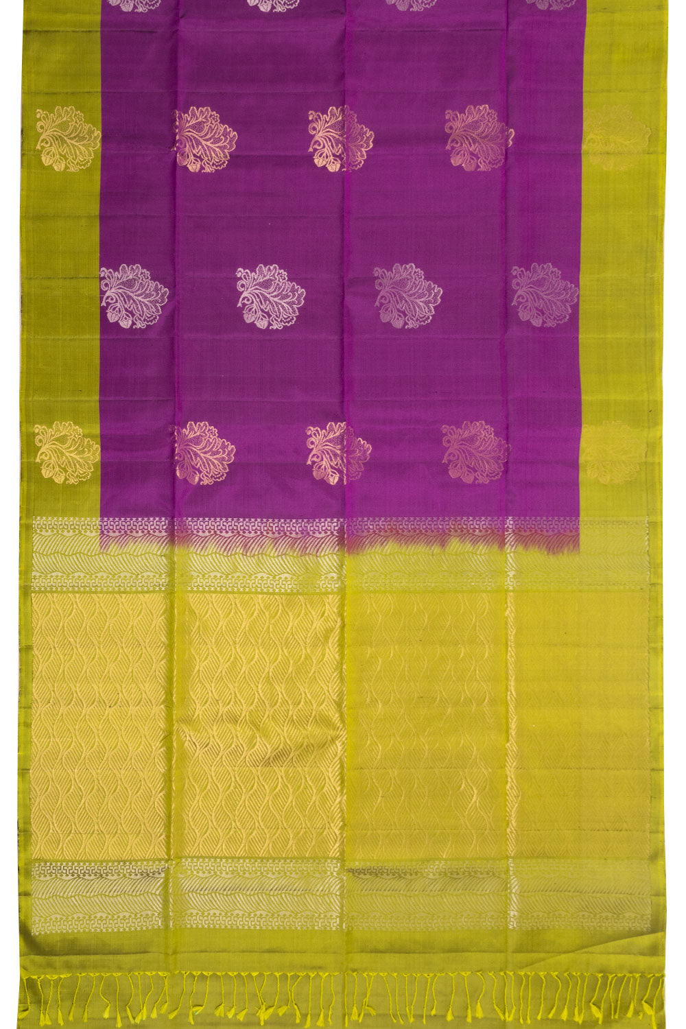 Purple Kanjivaram Soft Silk Saree