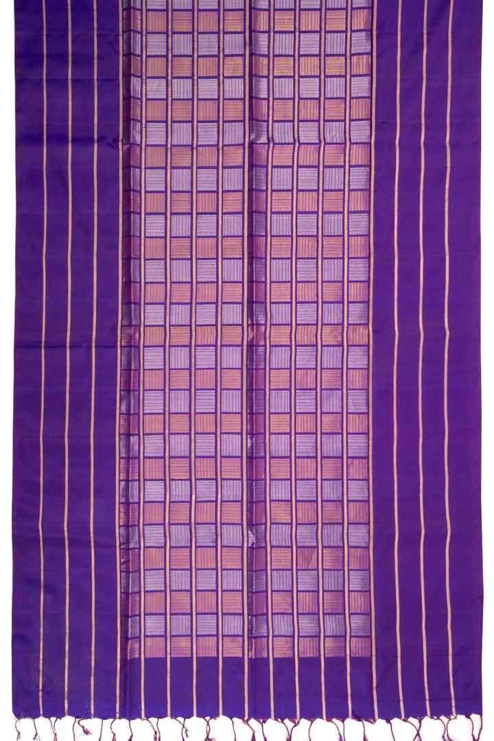 Purple Handloom Kanjivaram Soft Silk Saree 10072772