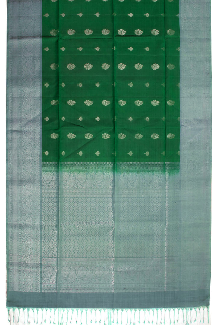 Green Handloom Kanjivaram Soft Silk Saree 10072774