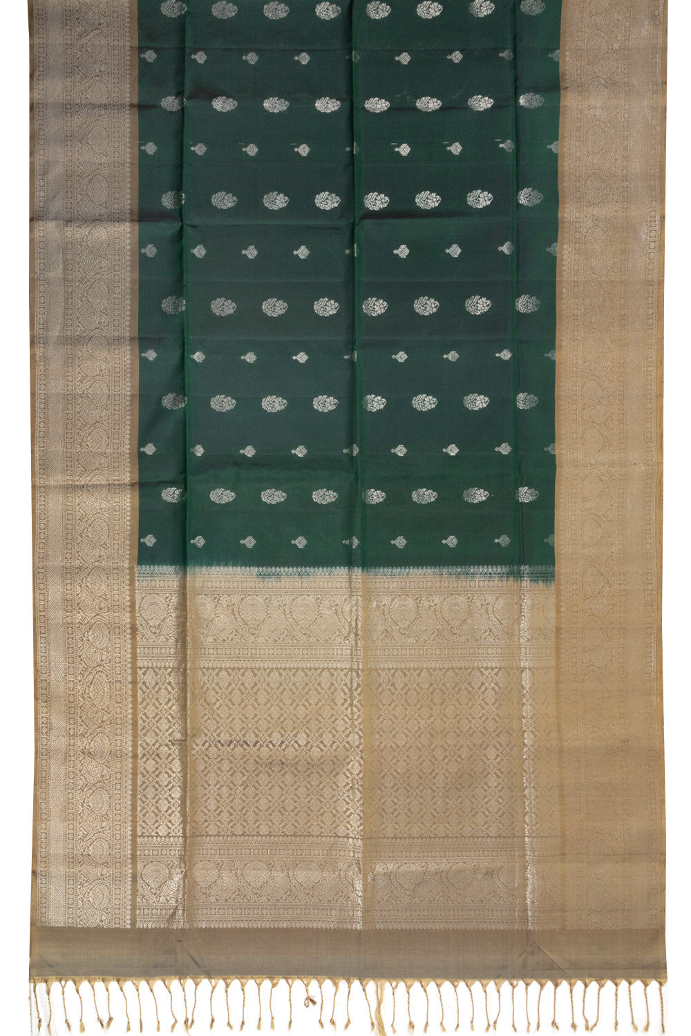 Green Handloom Kanjivaram Soft Silk Saree 10072779