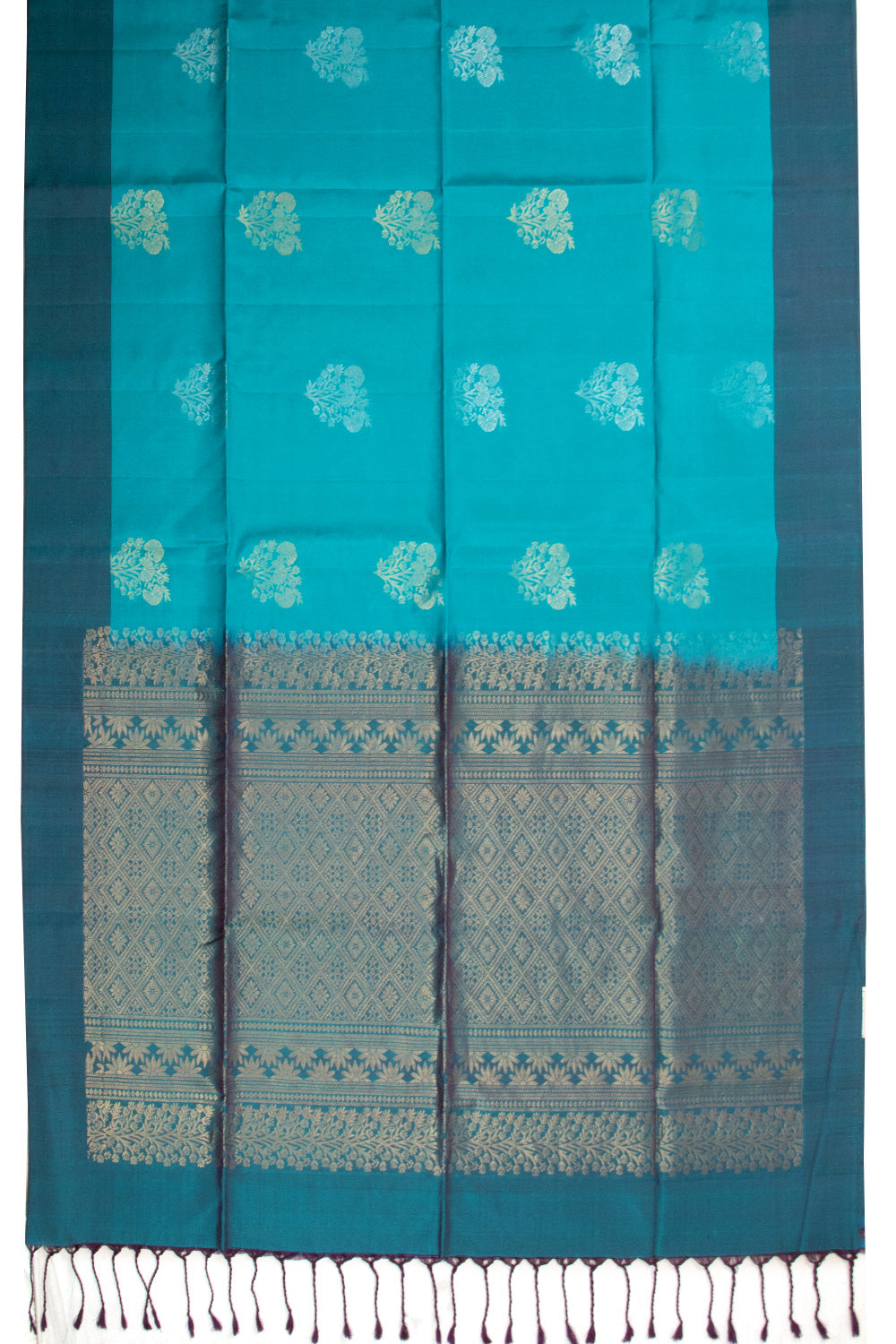 Blue Handloom Kanjivaram Soft Silk Saree 10072785