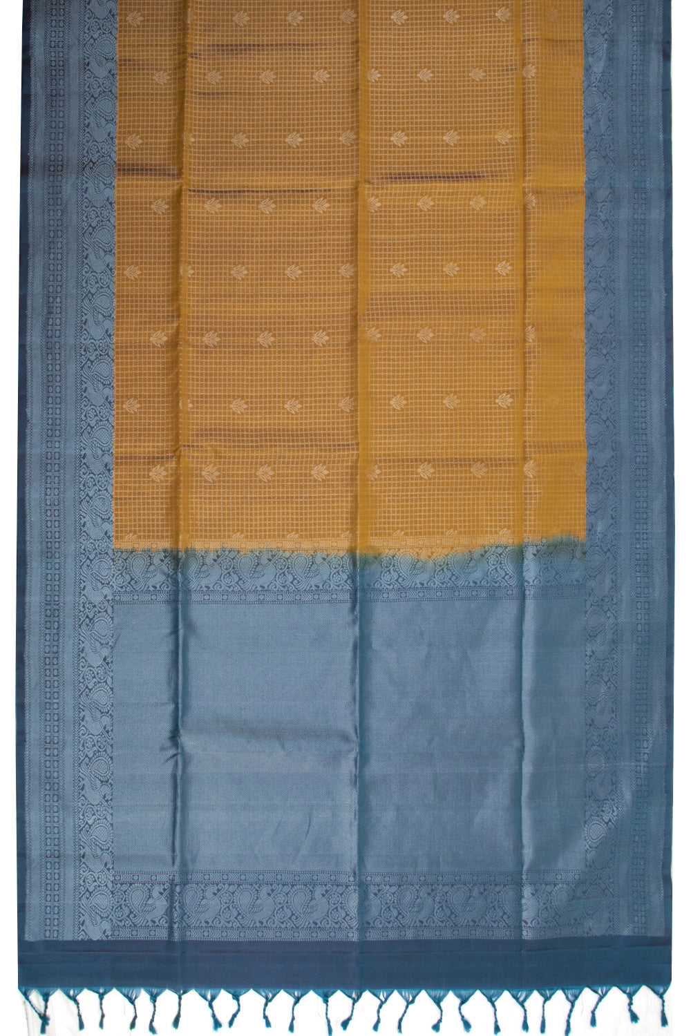 Yellow Handloom Kanjivaram Soft Silk Saree 10072786