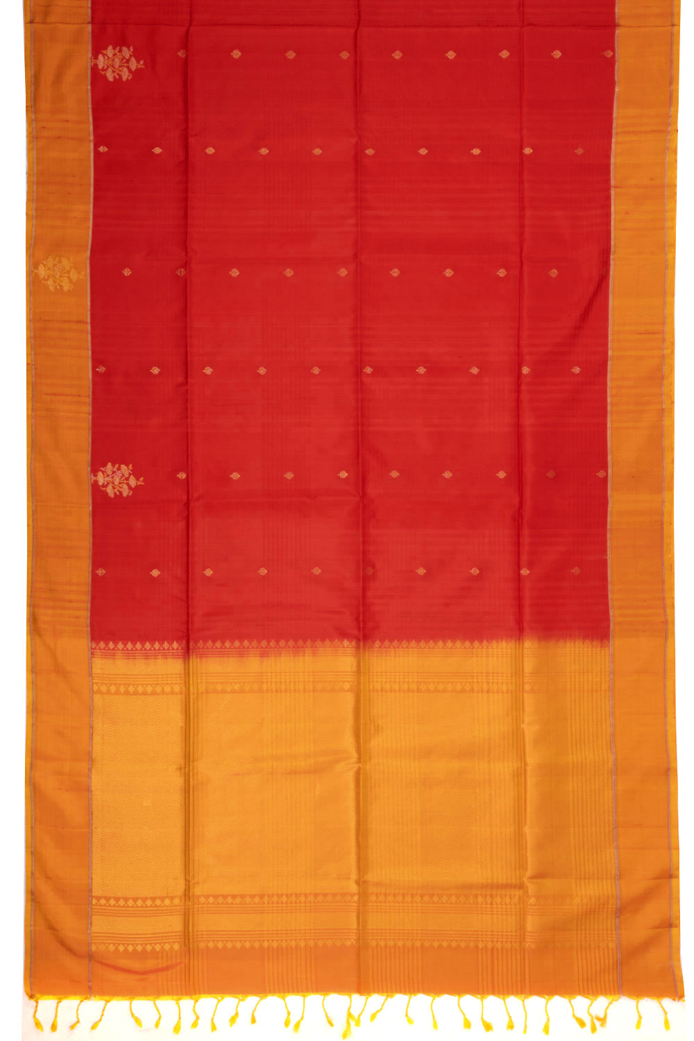 Red Handloom Kanjivaram Soft Silk Saree 10073910