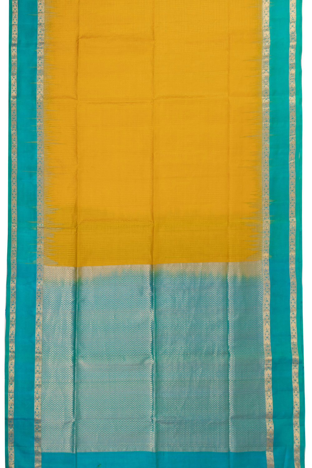 Yellow Handloom Kanjivaram Soft Silk Saree 10073927