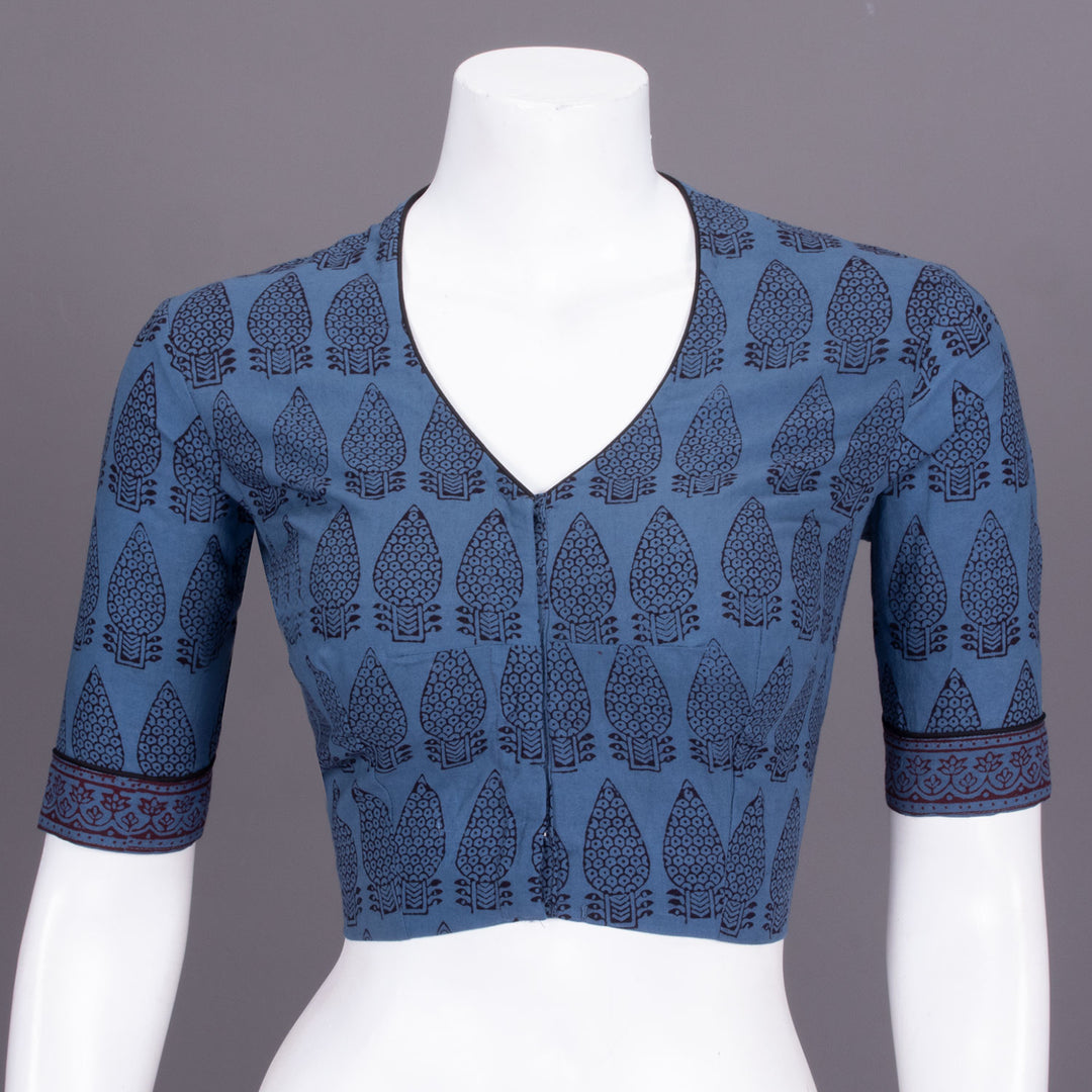 Blue Bagh Printed Cotton Blouse 10072227