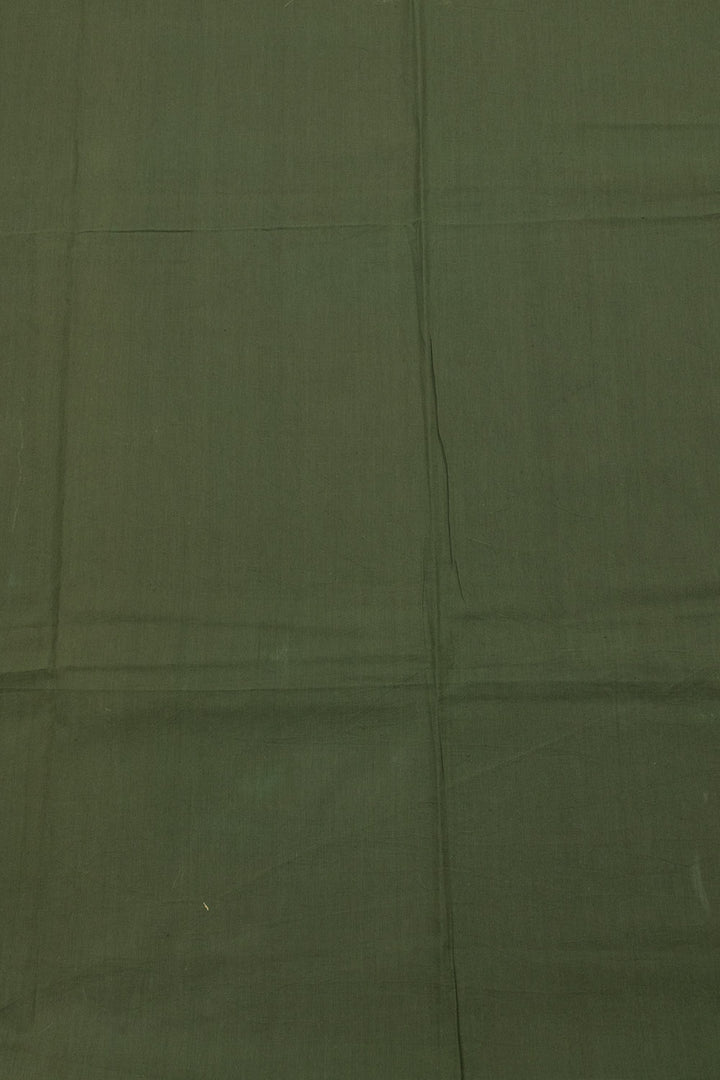 Green Barmer Cotton Patchwork 3 Piece Salwar Suit Material 10062964