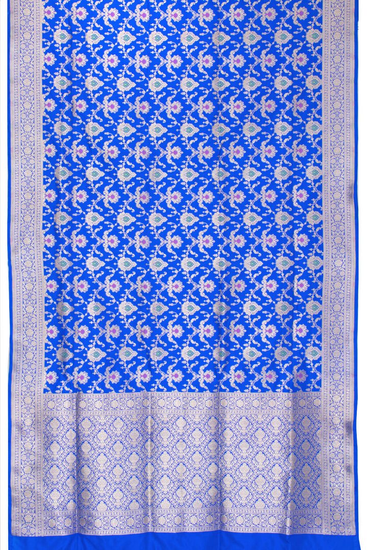 Royal Blue Handloom Banarasi Katan Silk Saree 10063208