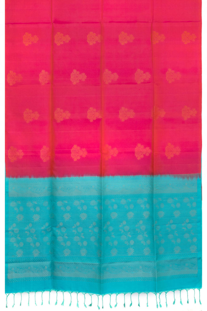 Pink Handloom Kanjivaram Soft Silk Saree 10063297