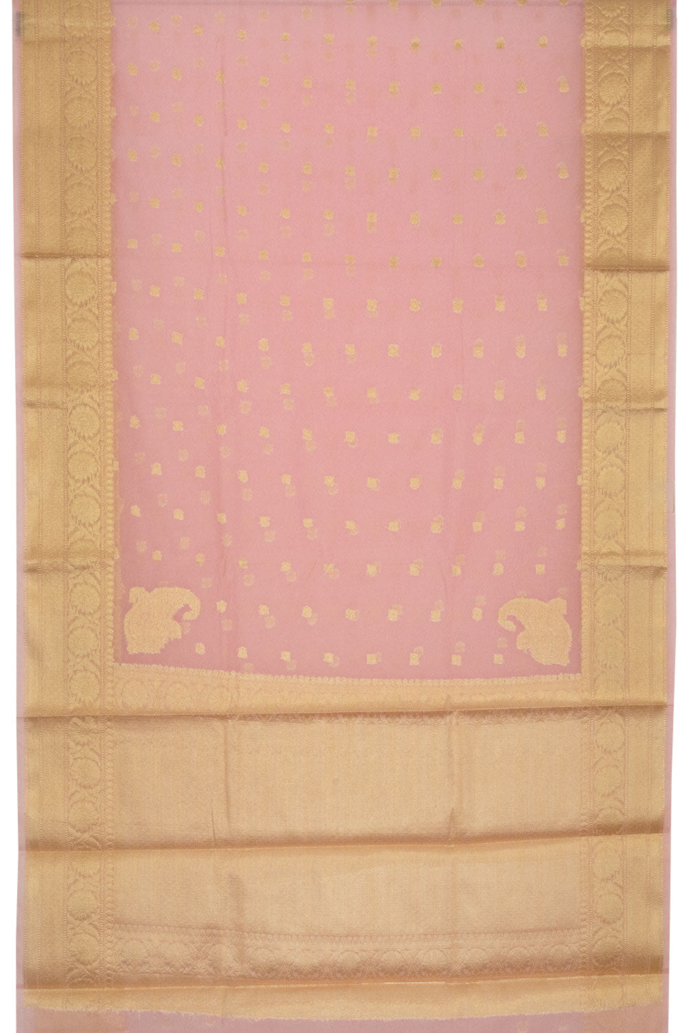 Pink Banarasi Organza Viscose Saree - Avishya