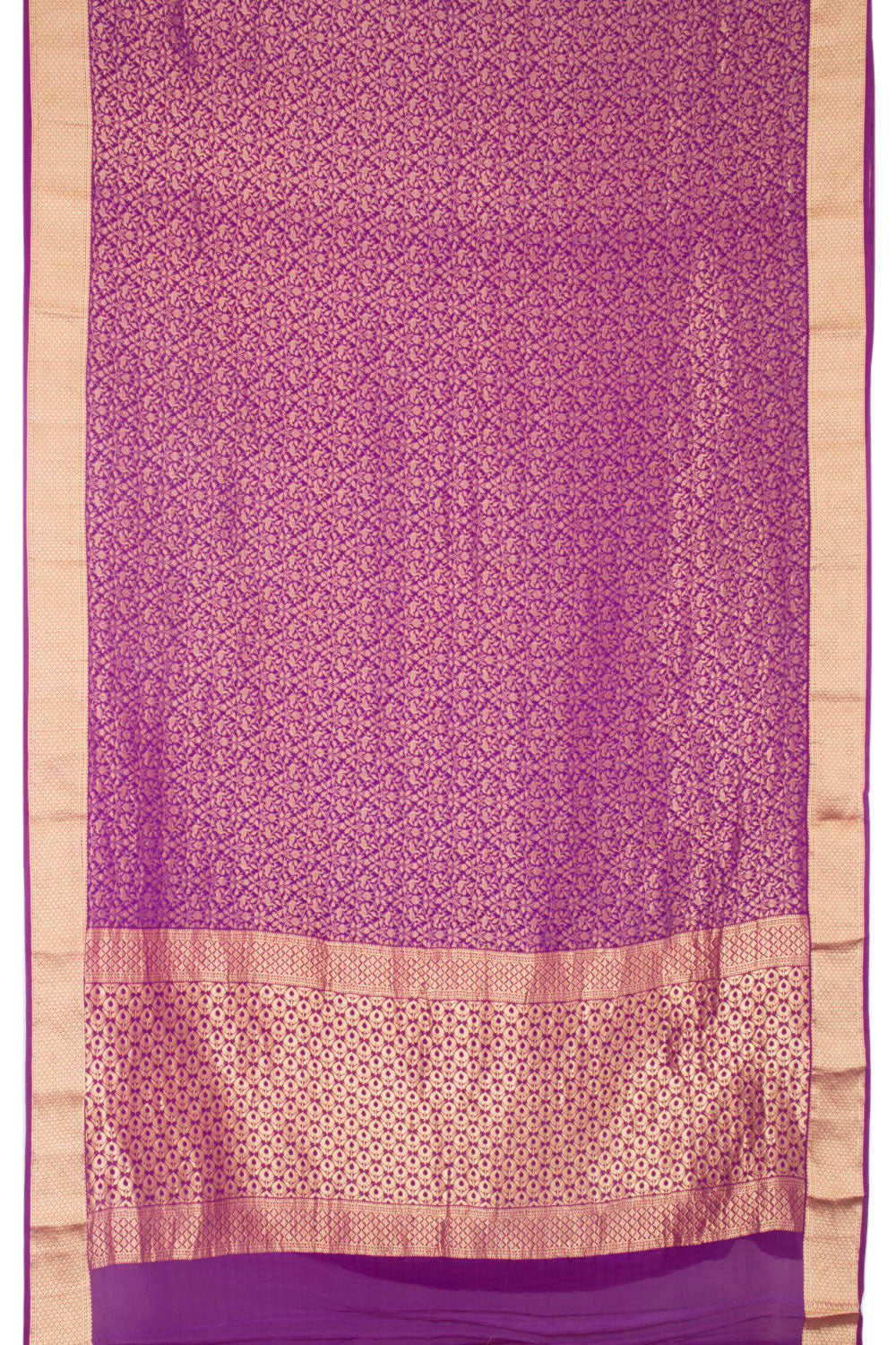 Violet Mysore Crepe Silk Saree - Avishya