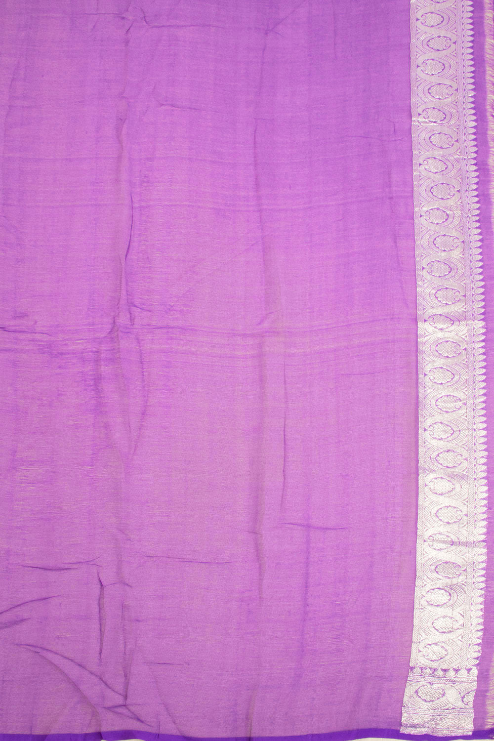 Purple Handloom Khaddi Banarasi Chiffon Saree - Avishya