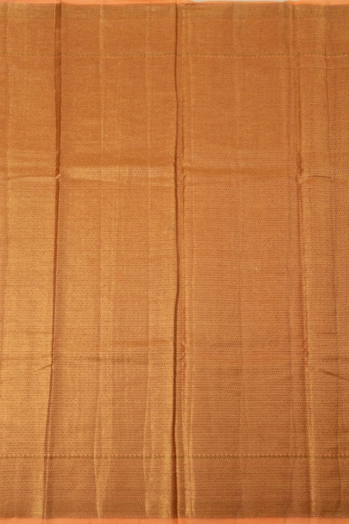 Peach Handloom Banarasi Cotton Saree - Avishya