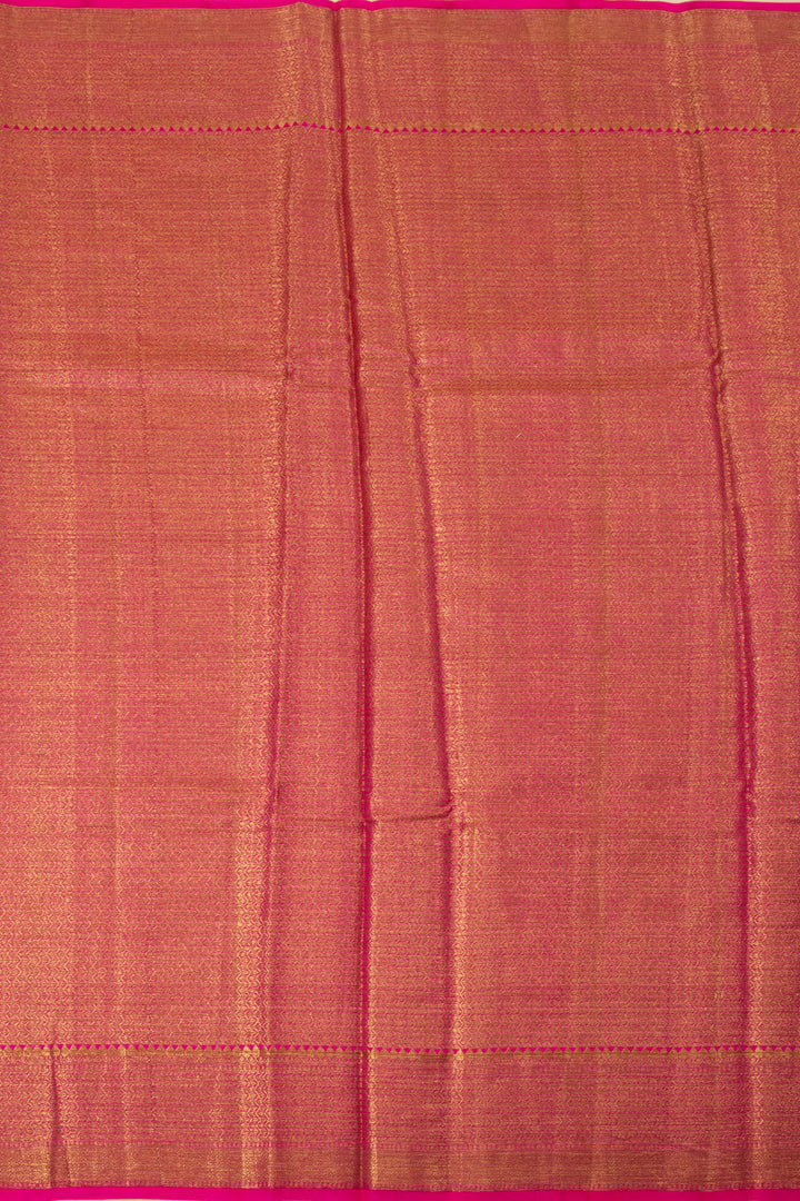 Rani Pink Handloom Banarasi Cotton Saree - Avishya