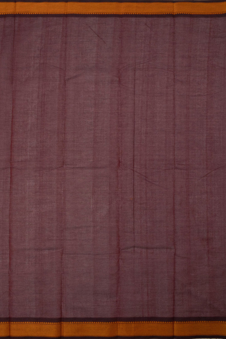 Maroon Handloom Kanchi Cotton Saree - Avishya