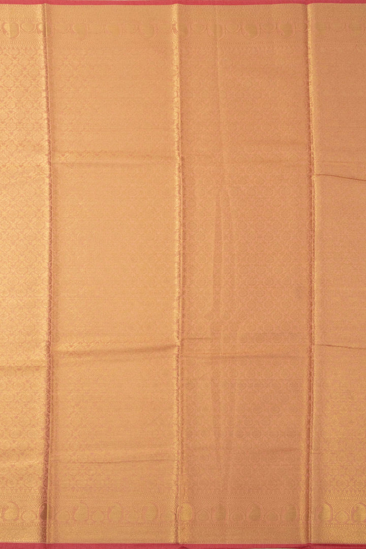 Salmon Pink Handloom Banarasi Cotton Saree - Avishya