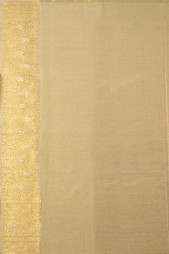 Parmesean Beige Banarasi Tissue Silk Saree - Avishya