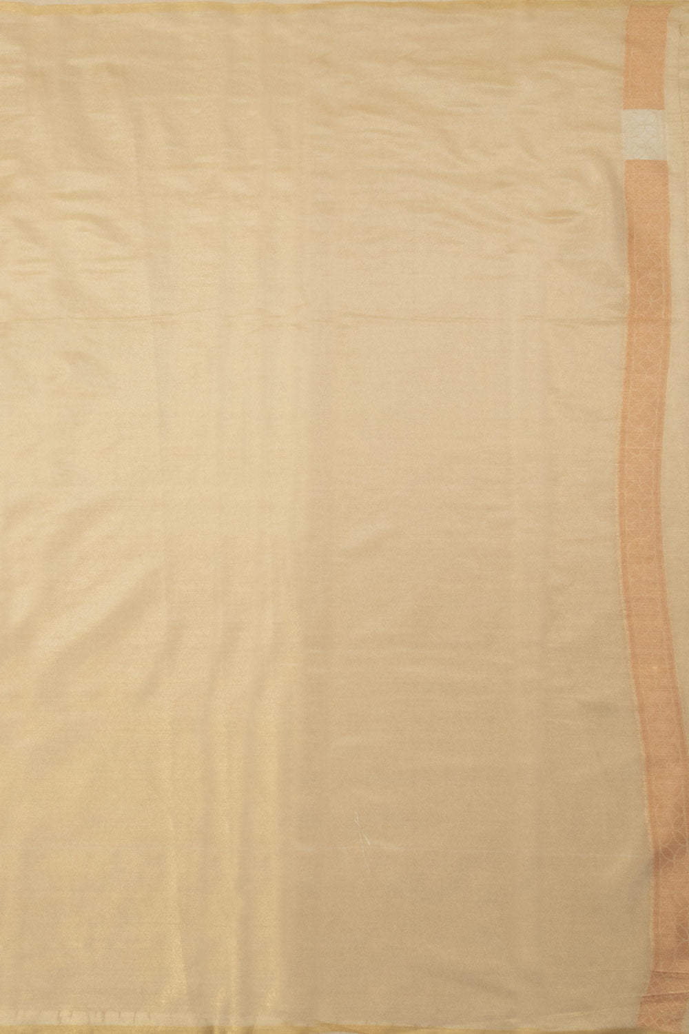 Pastel Beige Banarasi Tissue Silk Saree - Avishya