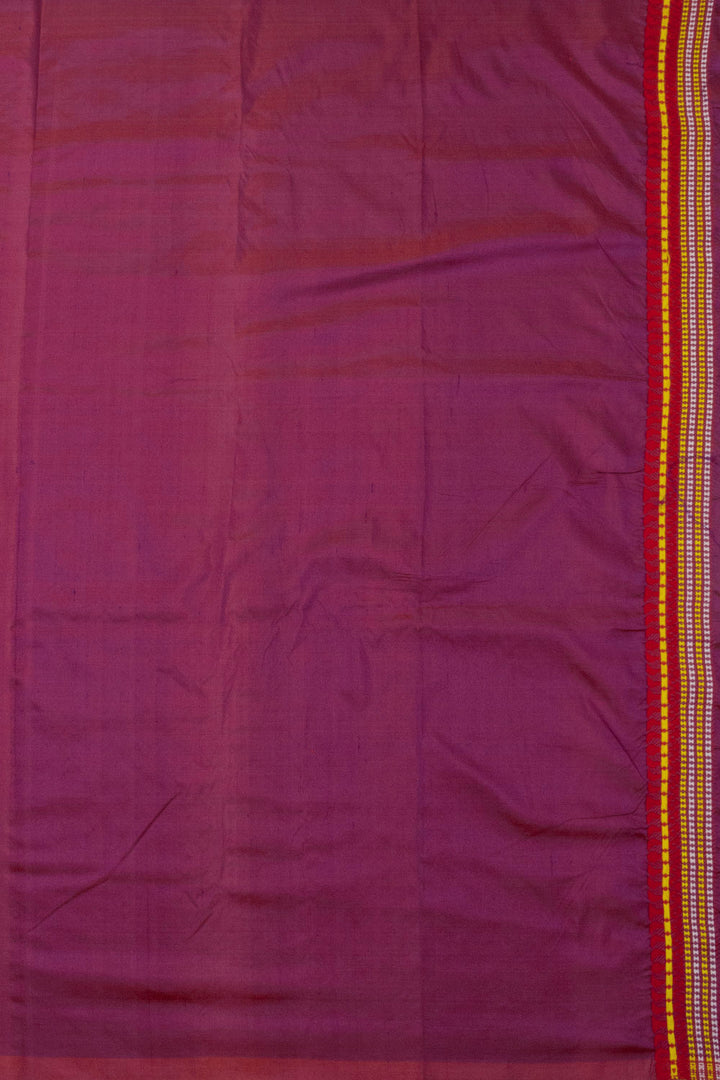 Deep Wine Handloom Assam Silk Saree - Avishya