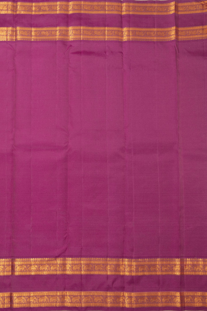 Peach Pure Kanjivaram  Silk Saree 10065791