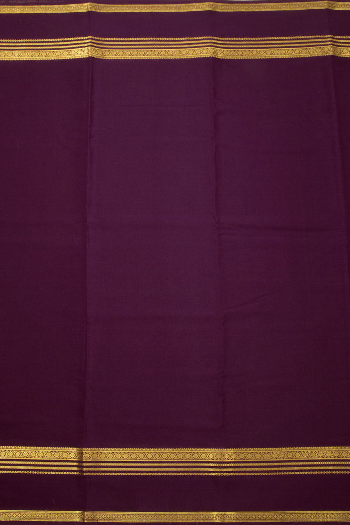 Violet Mysore Crepe Silk Saree - Avishya