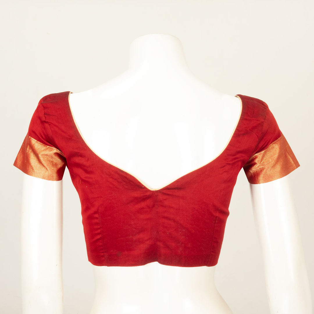 Red Cotton Blouse - Avishya