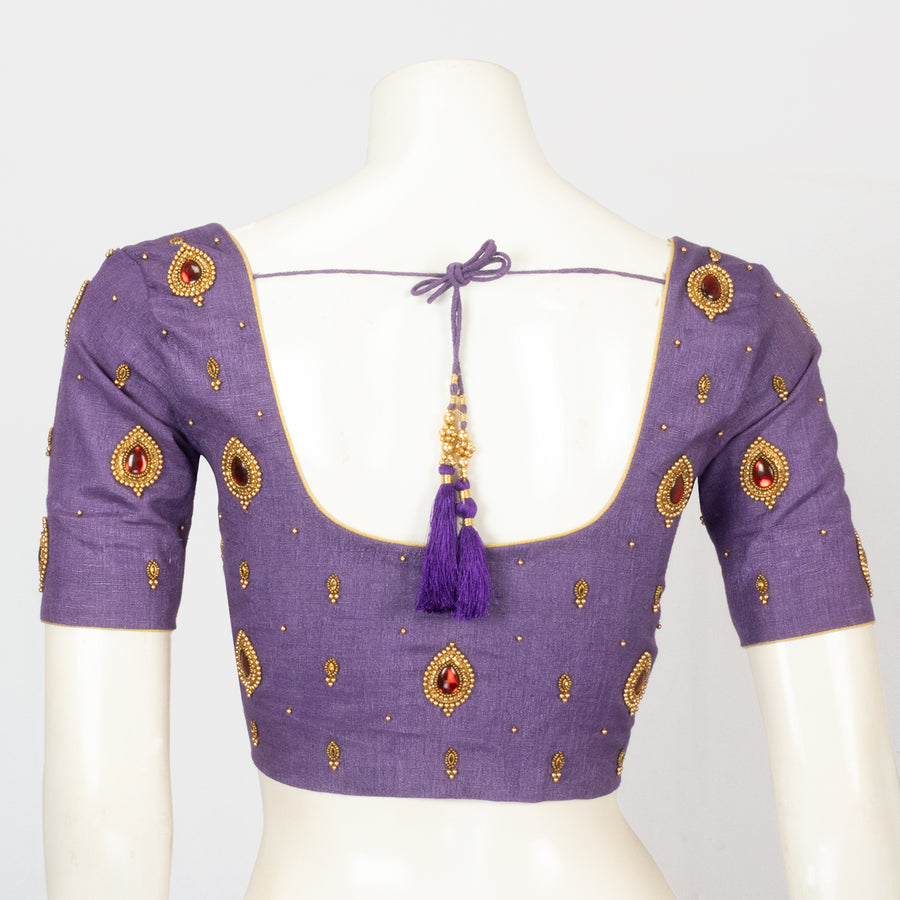 Purple Cotton Blouse - Avishya