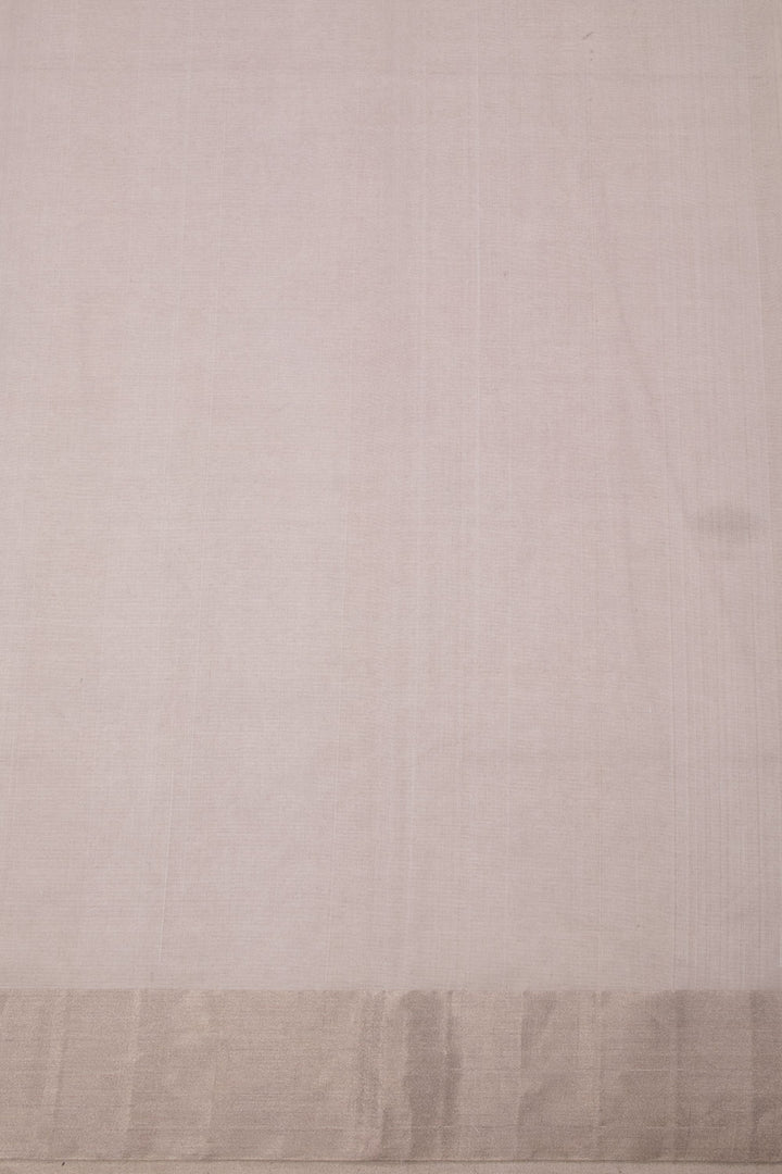 Off White Handloom Chanderi Silk Cotton Saree - Avishya