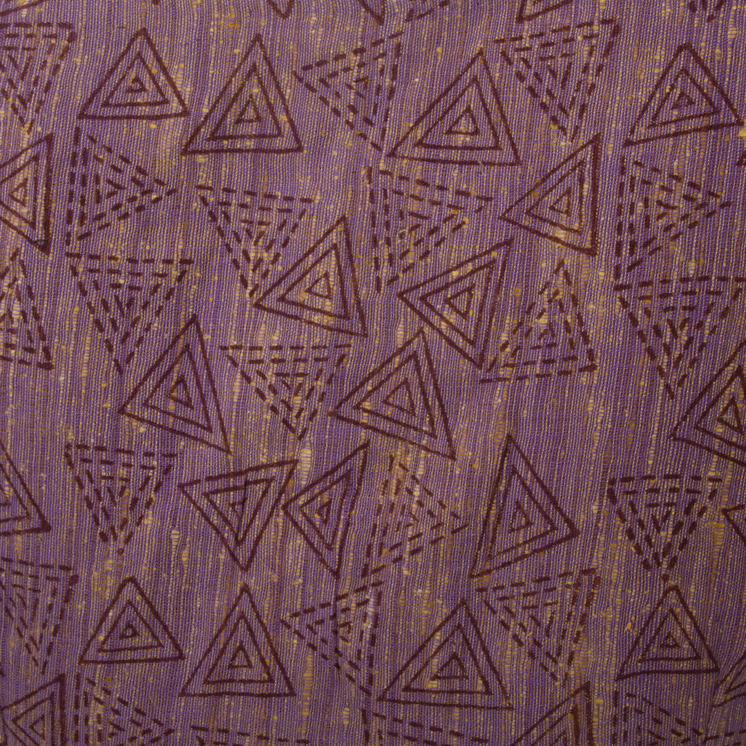 Purple Handwoven Tussar Silk Blouse - Avishya