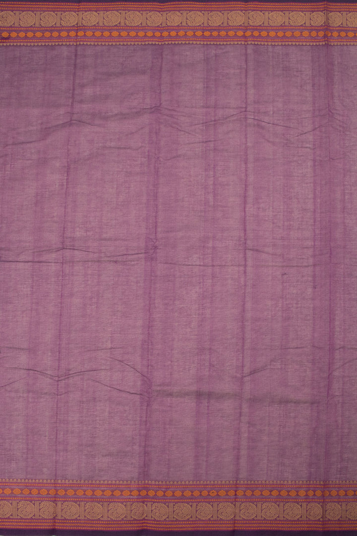 Violet Handwoven Kanchi Cotton Saree - Avishya