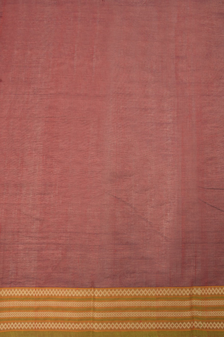 Maroon Handwoven Kanchi Cotton Saree - Avishya