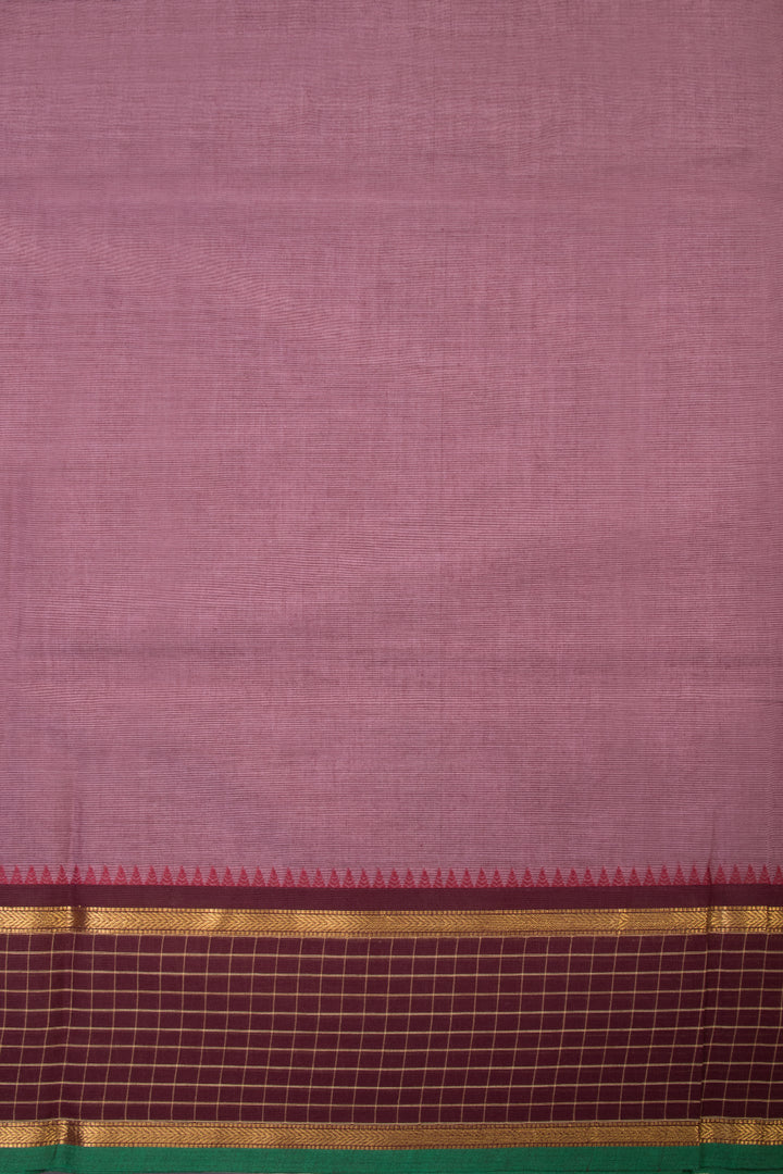 Pink Handwoven Kanchi Cotton Saree - Avishya