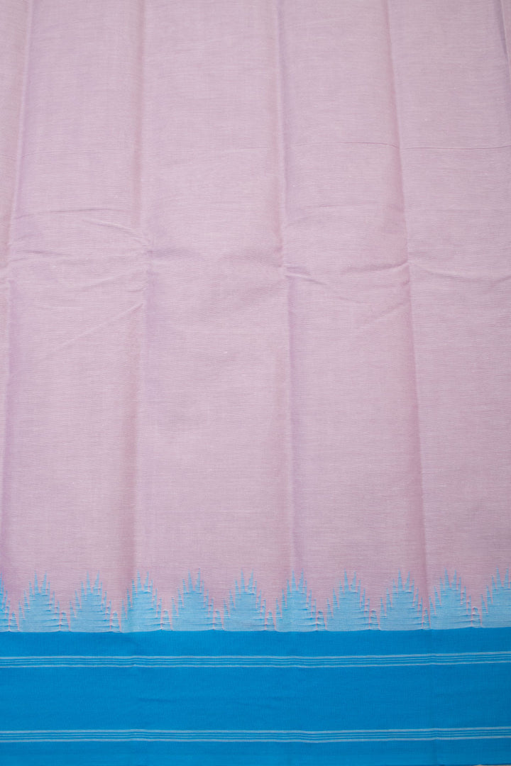 Purple Handwoven Kanchi Cotton Saree - Avishya