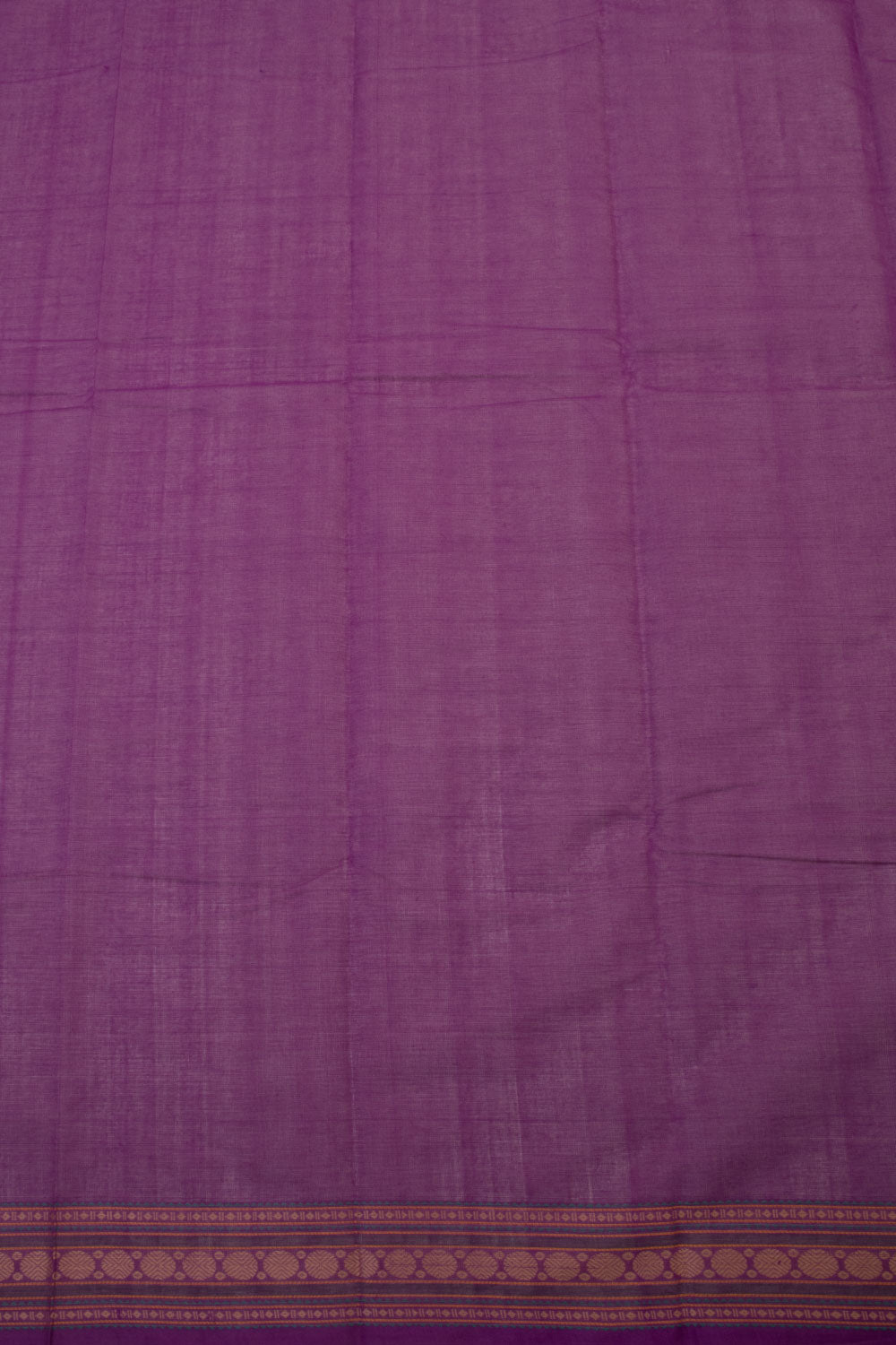 Tyrian purple Handwoven Kanchi Cotton Saree - Avishya