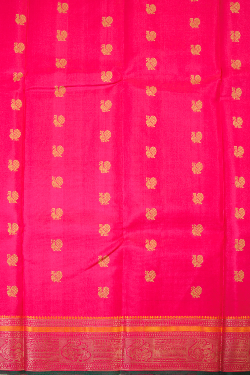 Pink Threadwork Handloom Kanjivaram Silk Saree - Avishya