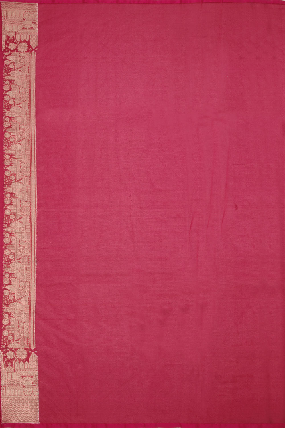 Red Handloom Banarasi Organza Ghat Tissue Saree - Avishya