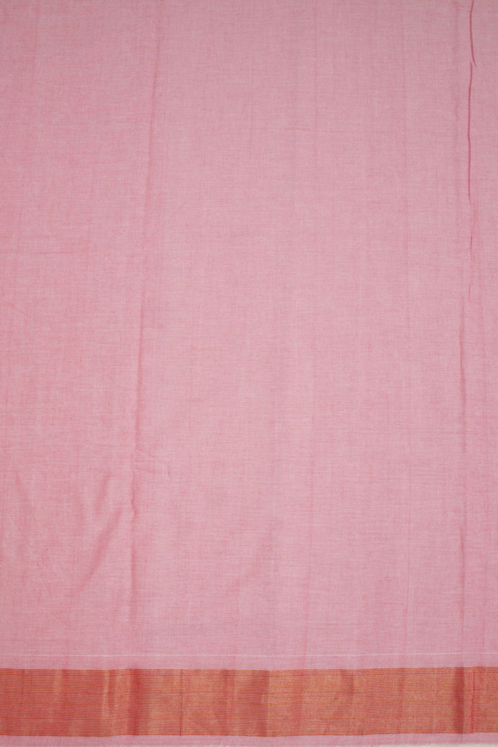 Pink Handloom Paithani Cotton Saree 10068435 - Avishya