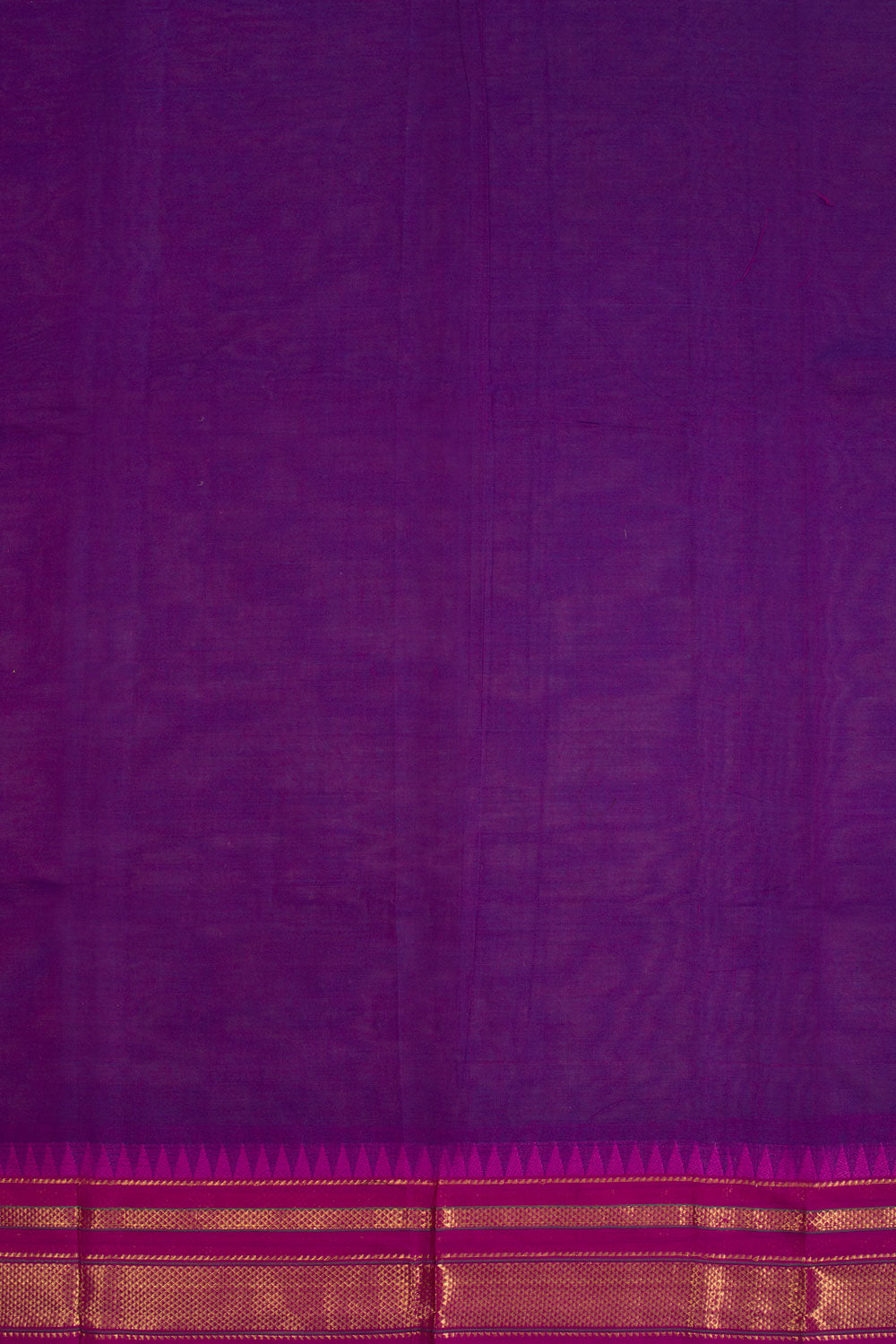 Purple Handwoven Kanchi Cotton Saree 10068480 - Avishya