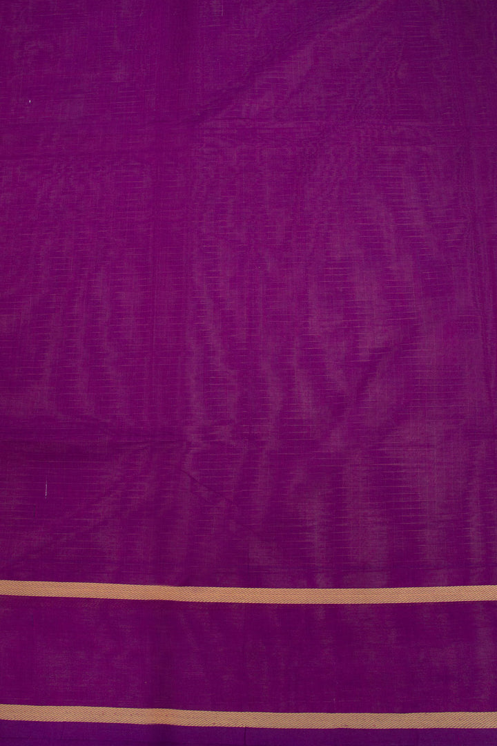 Purple Handwoven Kanchi Cotton Saree 10068518 - Avishya