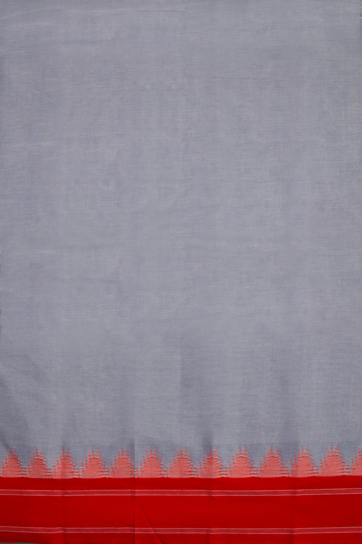 Violet Handwoven Korvai Kanchi Cotton Saree - Avishya